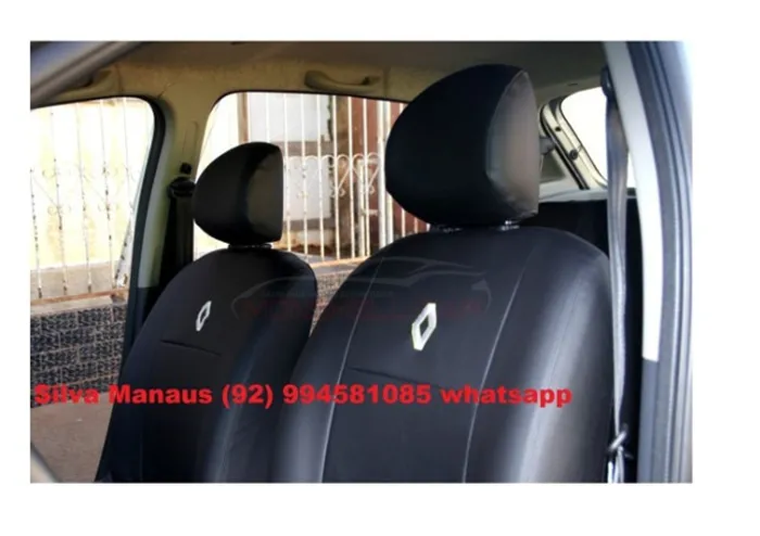 Capa banco Couro Corvin sob medida Clio Logan Sandero Stepway impermeável não passa agua
