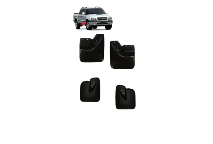 Kit Jogo 4 Peças Lameiro Com Alargador S10 2006 2007 a 2011