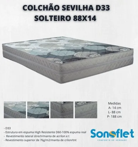 Quarto colchão solteiro D33 