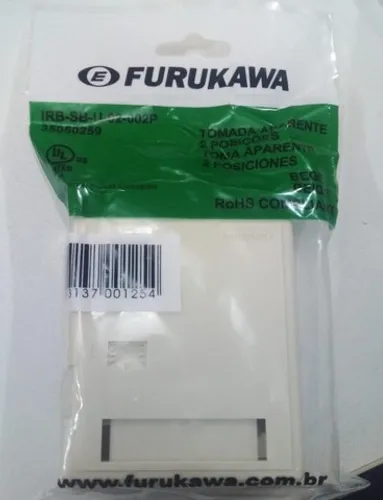 Tomada aparente 2 Posições bege furukawa 35050259