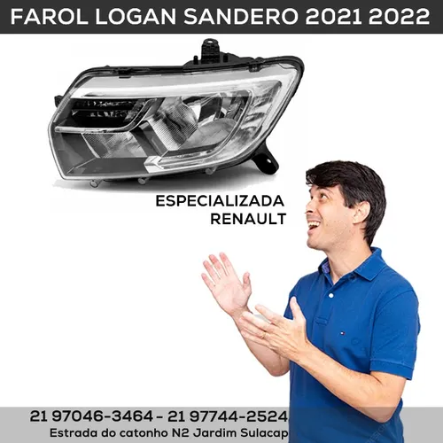 farol logan sandero 2021 2022
