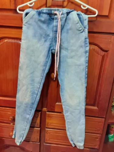 Calça Jeans Infantil - Azul Claro - Tamanho 10