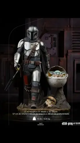 Mandalorian and The Child Legacy Iron Studios 
