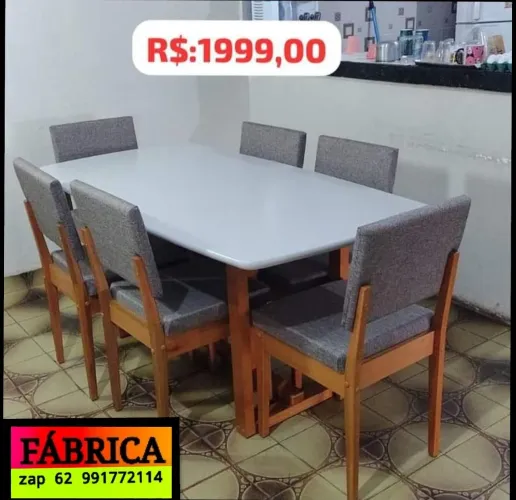 Mesa de jantar MADEIRA MACIÇA APRONTA ENTREGA 