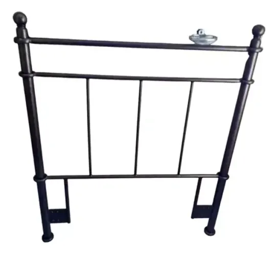 Cabeceira Em Metal P/ Cama De Solteiro/Viúva- Importada- Usada