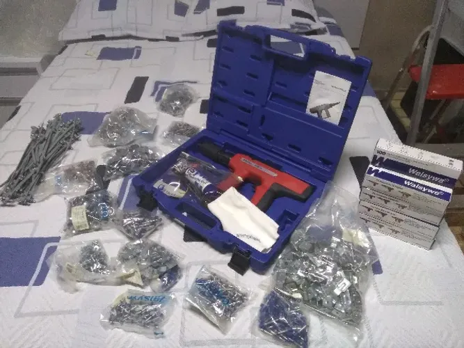Ferramenta Fixação A Pólvora Prs-10 Walsywaa com Acessórios