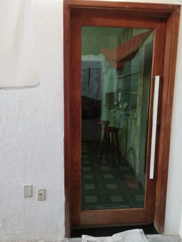 Porta Madeira Angelim com vidro