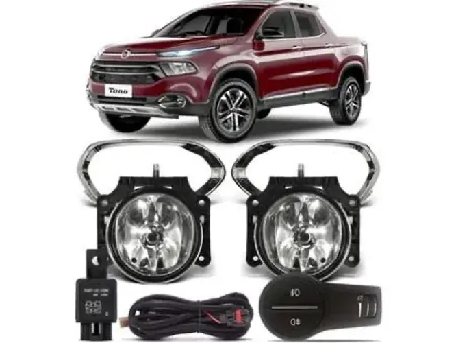 Kit Farol Milha Auxiliar Toro 2016 2017 18 19 20 Bt Mod Orig