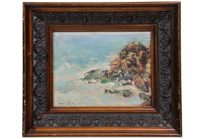 Quadro óleo sobre placa Garcia Bento, assinado e datado 1926