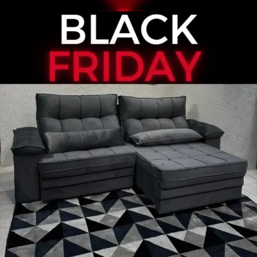 sofa retratil com veludo