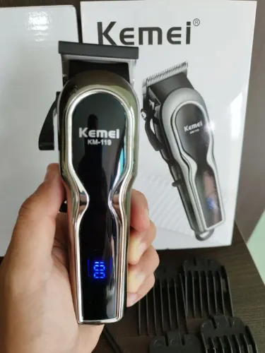 Máquina de Cortar Cabelo Kemei KM-119 Profissional