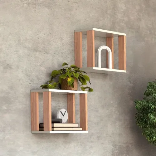 Nichos Decorativos MDF - Kit com 2 Unidades - Design Moderno