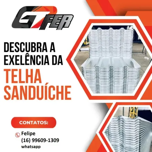 TELHA SANDUICHE (TELHA COM ISOPOR ''EPS'')