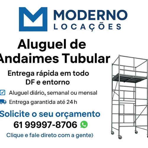 Aluguel de Andaimes Tubulares - Entrega Rápida