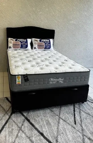 Colchão Casal Molas Ensacadas + Bau Reforçado