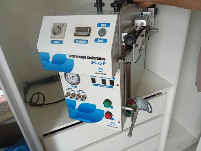 Máquina Serigráfica Cilíndrica Pneumática Masterink SK-20 P