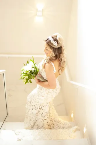 Vestido de noiva renda - usado uma vez