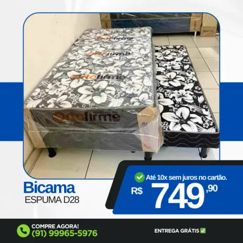 Bicama Solteiro Espuma D28