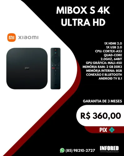 Mibox S 4K ultra HD