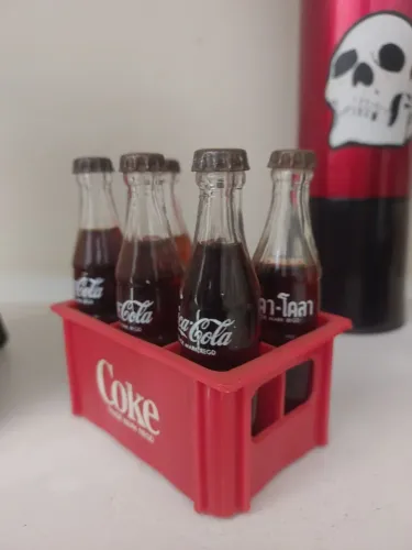 Garrafinhas de vidro Coca-Cola raridade dos anos 80