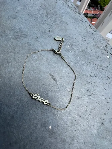 Pulseira dourada LOVE - Accessorize