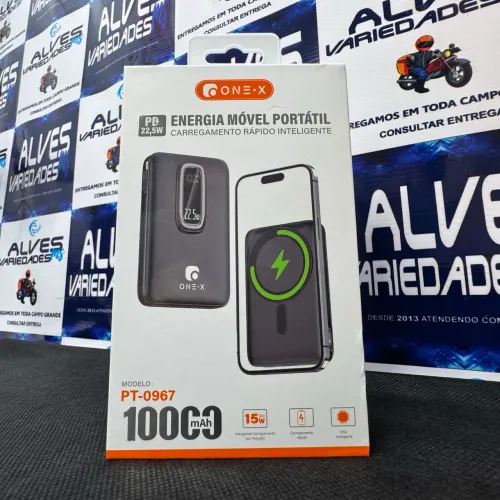 Carregador Portátil turbo 22.5W Power Bank 10000mAh Com MagSafe PT-0967