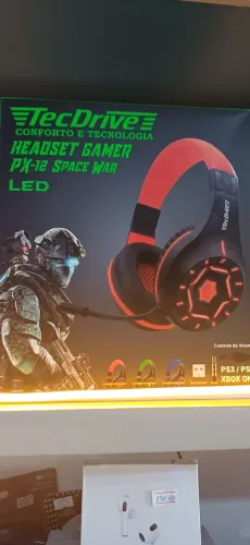 Headset Gamer TecDrive PX-12 Space War LED