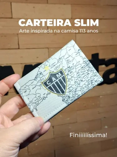 Carteira Slim Do Clube Atlético Mineiro