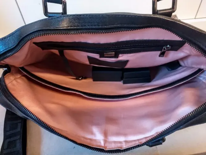 Bolsa Executiva de Couro Luz da Lua