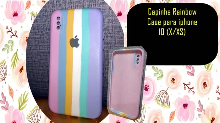 Capinha Rainbow Case para iphone 10 (X/XS)