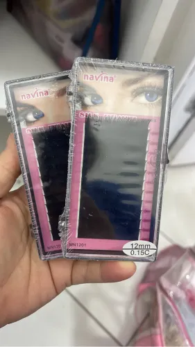 Cílios fio a fio tamanho 12 mmm