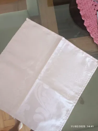 Guardanapo de mesa de cetim Rosa de pano 