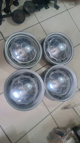 RODAS+CALOTAS TALA LARGA PRO FUSCA KOMBI BUG 