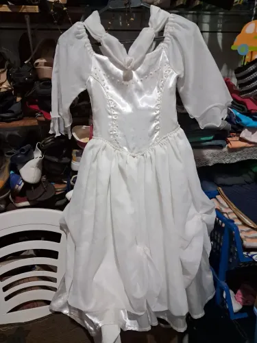 Vestido Branco Infantil - Pronta Entrega!