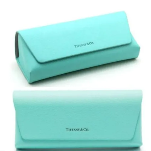 estojo de óculos tiffany & co couro sintético azul tiffany fecho magnético