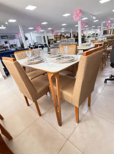 Mesa De Jantar 4 cadeiras 120x80cm - DIVIDIMOS EM ATÉ 10X SEM JUROS