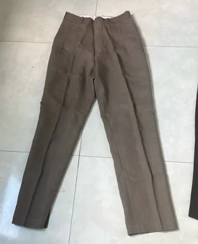 Calça masculina, puro linho, marrom claro, TAMANHO 40.       