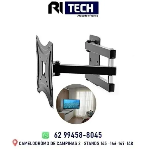 Suporte Tv Articulado Móvel 14 A 42'' Polegadas Retrátil Parede