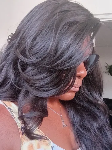 Cabelo lace front fibra premium