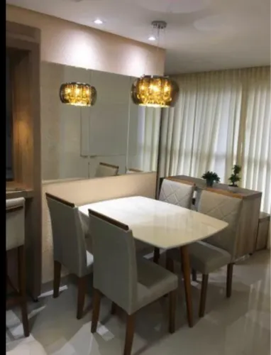 Mesa de jantar moderno pronta entrega madeira e acabamento laca