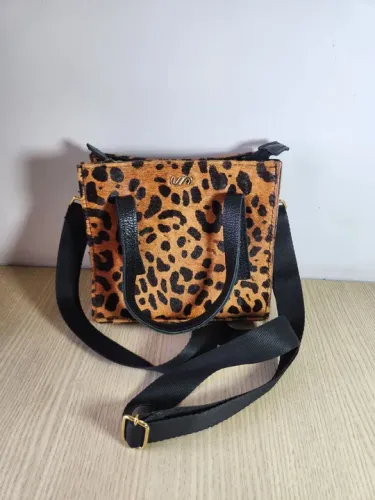 Bolsa de Couro Sonho dos Pés Animal Print
