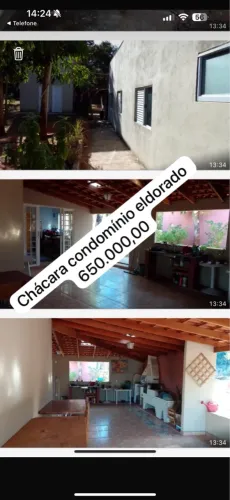 Chácara condomínio eldorado 