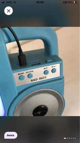 Rádio Portátil Inova RAD-8622 