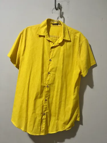 CAMISA LINHO AMARELA