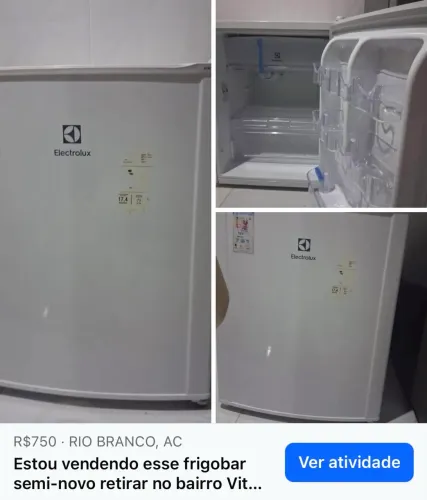 Esse frigobar retira no bairro vitória 