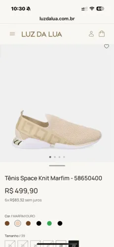 Tênis Space Knit Marfim - 58650400