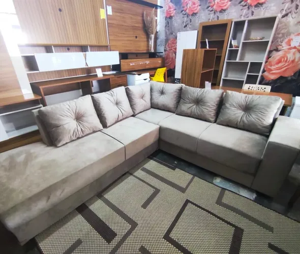 Sofá Retrátil de Canto - Novo