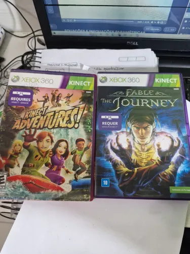 Jogos Xbox 360 Kinect Adventures e Fable The Journey