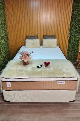 Base + Colchão Smartflex Conforto e Elegância