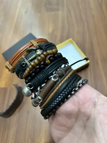 10 Pulseiras Masculinas Estilosas - Kit com Diversos Modelos